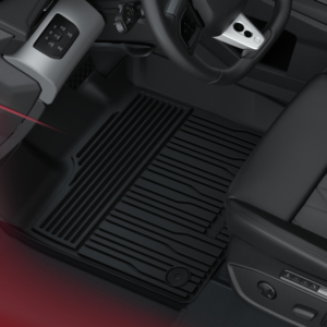 Tepih, spredaj gumiran, črn